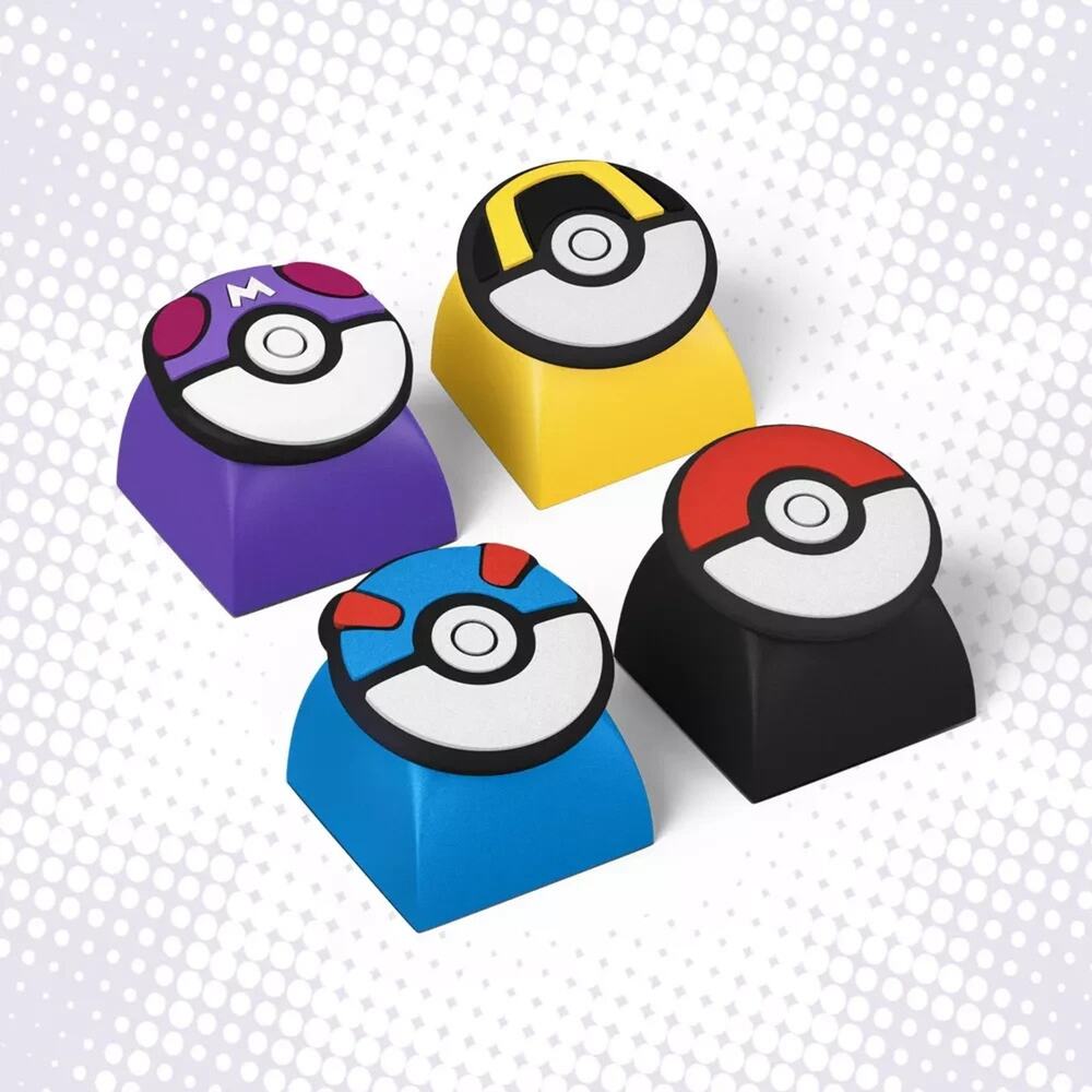 Pokemon x Target Pokeball Keycaps 4pc - Limited Edition Brand New 2026